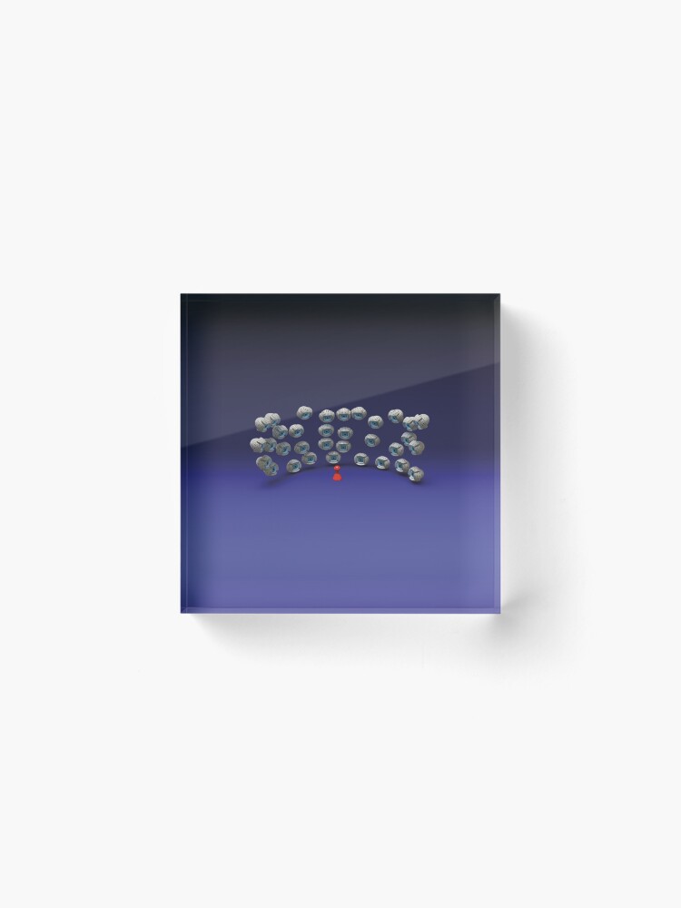 Alternate view of all eyes on me Acrylic Block