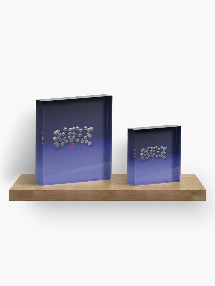 Alternate view of all eyes on me Acrylic Block