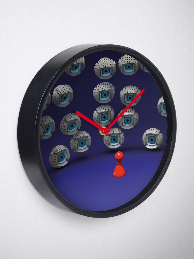 Alternate view of all eyes on me Clock