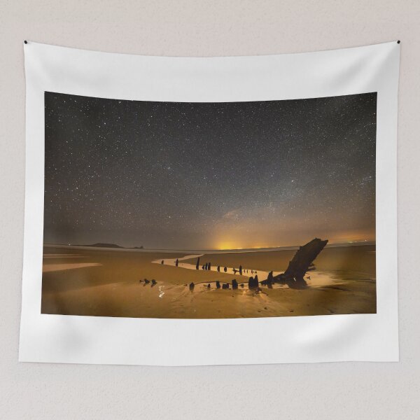 Item preview, Helvetia Wreck and Worms Head at Night designed and sold by Dan Santillo.