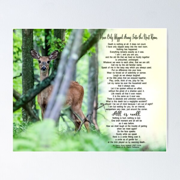 My Mother's Garden Poem Poster Print Funeral Poem Remembrance Poem Poetry  Wall Art UNFRAMED 