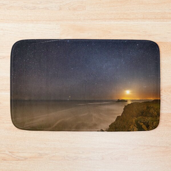 Item preview, The Moon over Worms Head, Rhossili at Night designed and sold by Dan Santillo.