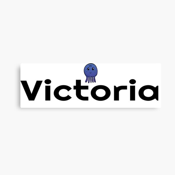 Victoria Pulpo Calamar Lindo Mi Nombre Nombre Victoria Lienzo