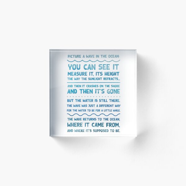 The Good Place - Picture a Wave Acrylic Block