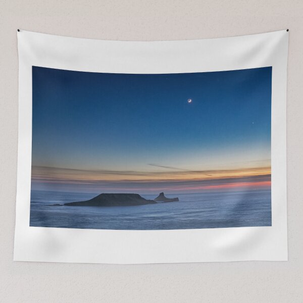 Item preview, The Moon over Worms Head, Rhossili Bay designed and sold by Dan Santillo.