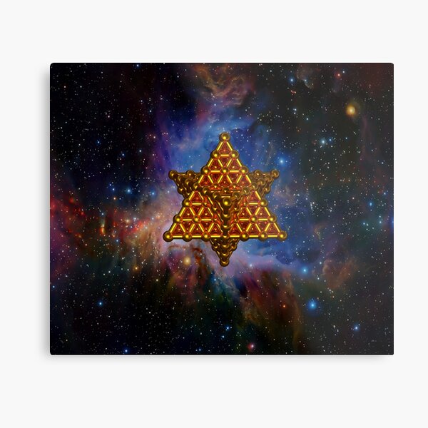 Merkaba Matrix Metal Print