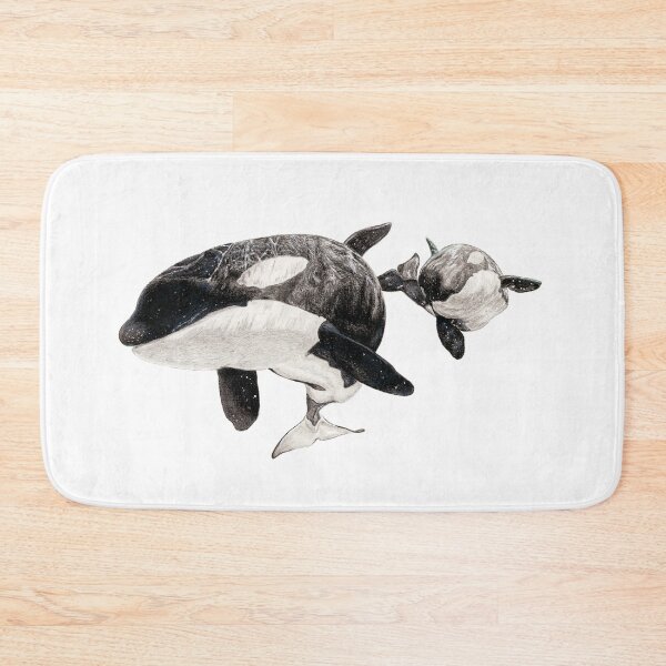 Item preview, Katina and Taku the Killer Whales Drawing designed and sold by ArtyOrca.