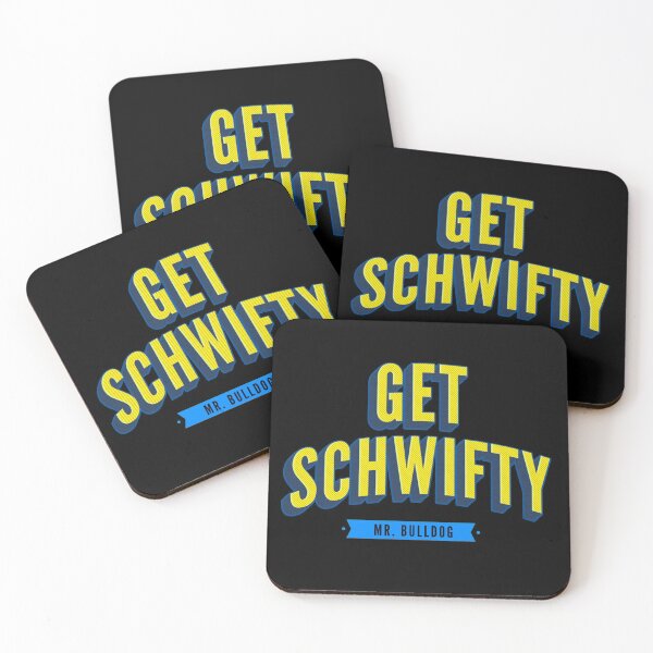 Get Schwifty Classic Comic Book Style Coasters (Set of 4)