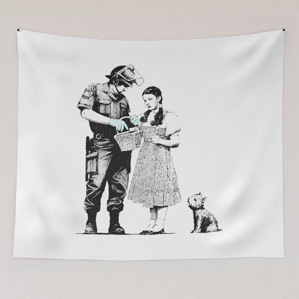 Item preview, POLICE OFFICER INSPECTING DOROTHY BASKET designed and sold by trakatra.