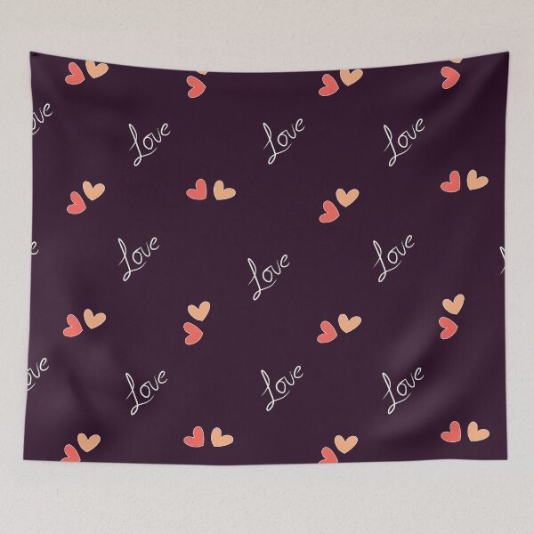 Item preview, Love Hearts Pattern designed and sold by nutmegfairy.