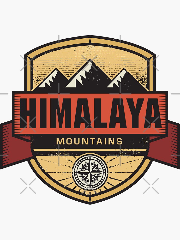 "Himalaya Mountains" Sticker by studio838 Redbubble