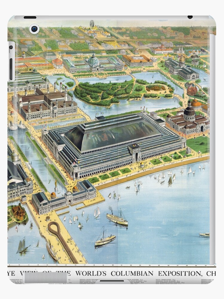 Chicago World S Fair 1893 Map 1893 Karte Von Chicago Weltausstellung" Ipad-Hülle & Skin Von Mingjai |  Redbubble