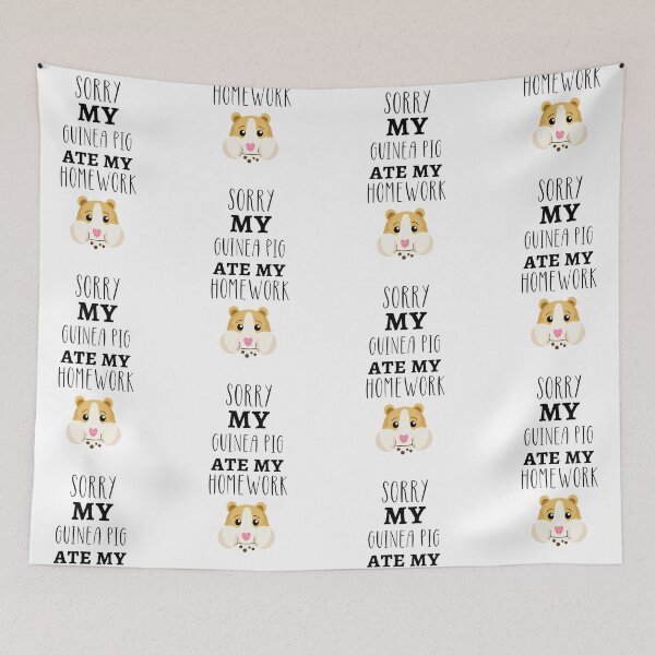 Item preview, Sorry My Guinea Pig Ate My Homework designed and sold by PinkPandaPress.