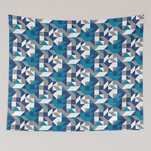 Item preview, Ocean Retro Geometric Mosaic designed and sold by weirdAffect.