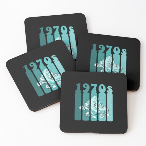 Item preview, 70s Roller Skates Derby Gift - Mint Green & Turquoise designed and sold by phoxydesign.