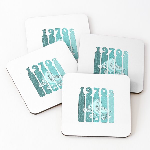 Item preview, 70s Roller Skates Derby Gift - Mint Green & Turquoise designed and sold by phoxydesign.
