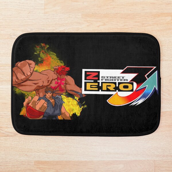 Street Fighter Ryu Akuma Evil Alpha Bath Mat
