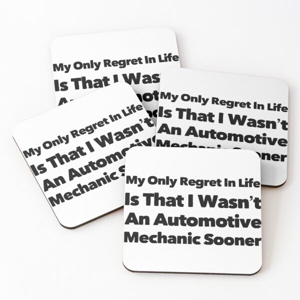 Item preview, My Only Regret In Life Is That I Wasn't An Automotive Mechanic Sooner Black Text designed and sold by TWMBDesigns.