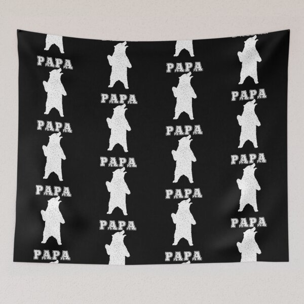 Item preview, Papa bear typography text art quote by Word Fandom - wordfandom designed and sold by Kerry Pritchard.