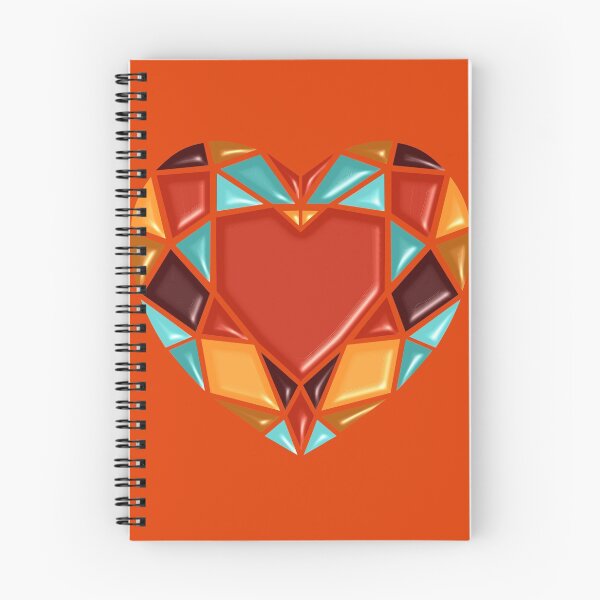 Item preview, Gem of a Heart Design Red and Teal designed and sold by Paula Helit.