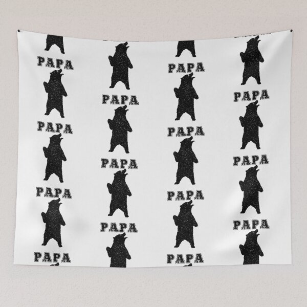 Item preview, Papa bear typography text art quote by Word Fandom - wordfandom designed and sold by Kerry Pritchard.