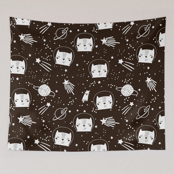 Item preview, Dark Space Cat Cowboy designed and sold by ECLECTICimprint.