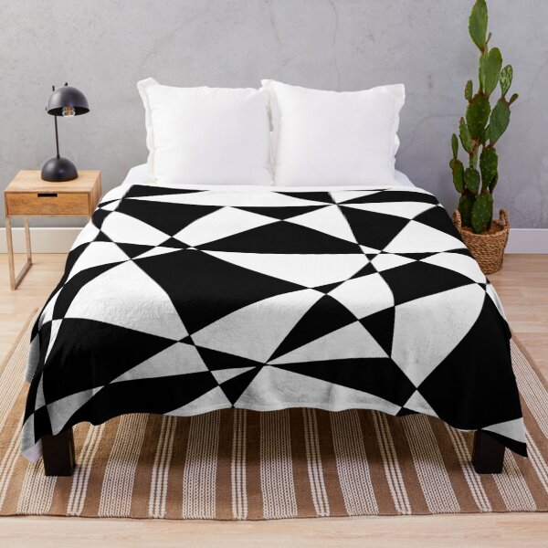 Item preview, Black and White Retro Geometric Pattern designed and sold by ArtformDesigns.