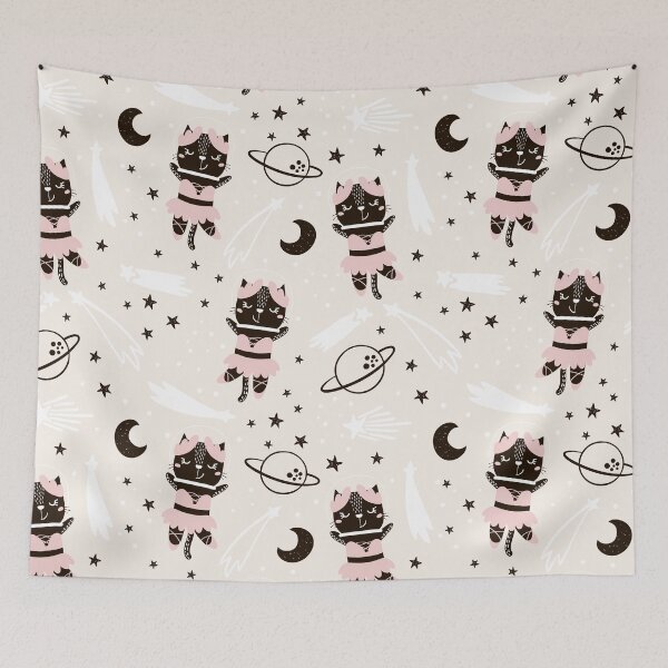 Item preview, Space Cat Ballerina designed and sold by ECLECTICimprint.