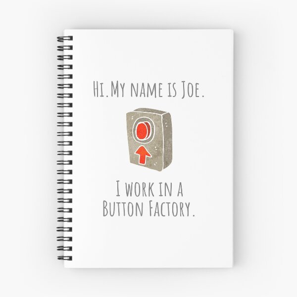 Item preview, Hi My Name is Joe - Button Factory designed and sold by CampfireMagic.