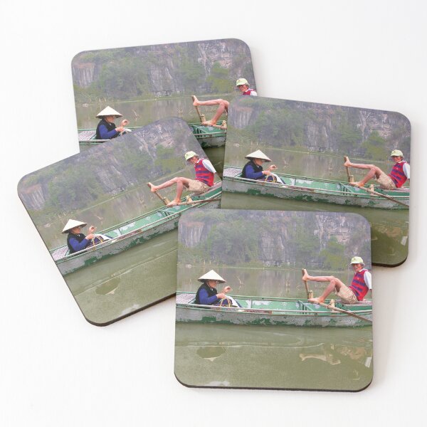 Item preview, Boat Trip Woman Sewing Man Rowing, Vietnam designed and sold by worldways.