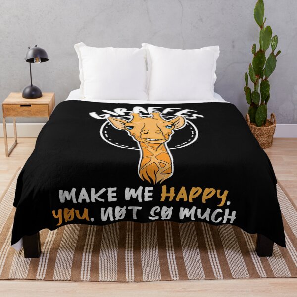Item preview, Giraffes make me happy you not so much  designed and sold by Captain Mood.