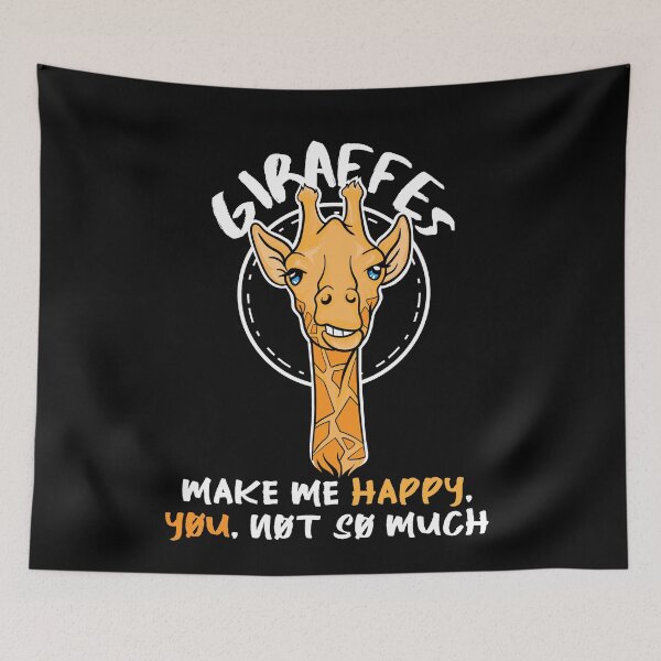 Item preview, Giraffes make me happy you not so much  designed and sold by Captain Mood.