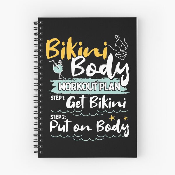 Item preview, Bikini Body Plan Workout Gym Joke Gift designed and sold by Maljonic.