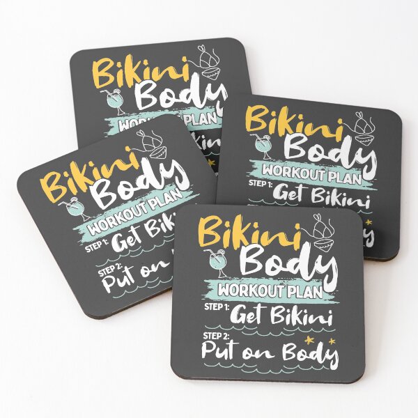 Item preview, Bikini Body Plan Workout Gym Joke Gift designed and sold by Maljonic.