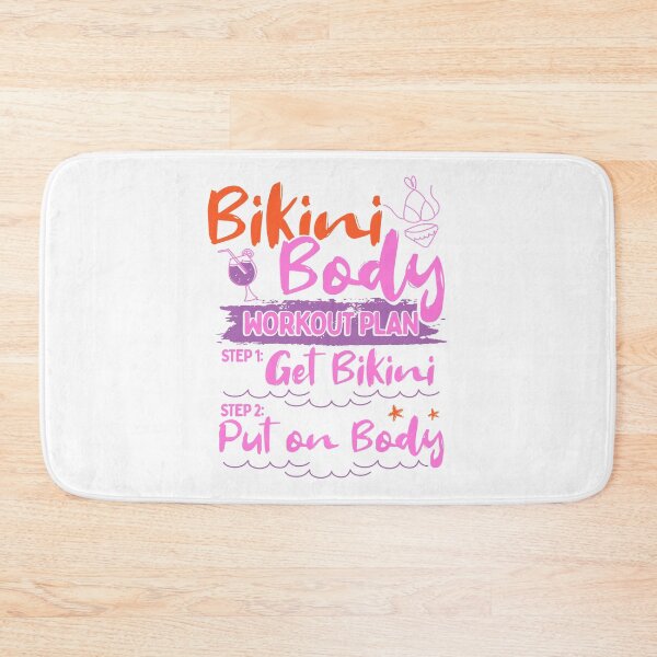 Item preview, Bikini Body Plan Workout Gym Joke Gift designed and sold by Maljonic.