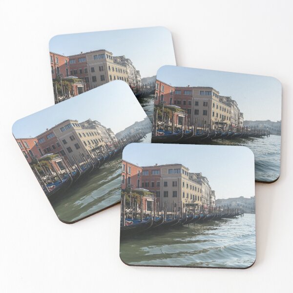 Item preview, Classic Venetian - Glossy Gondolas and Ripples on the Grand Canal designed and sold by Georgia Mizuleva.