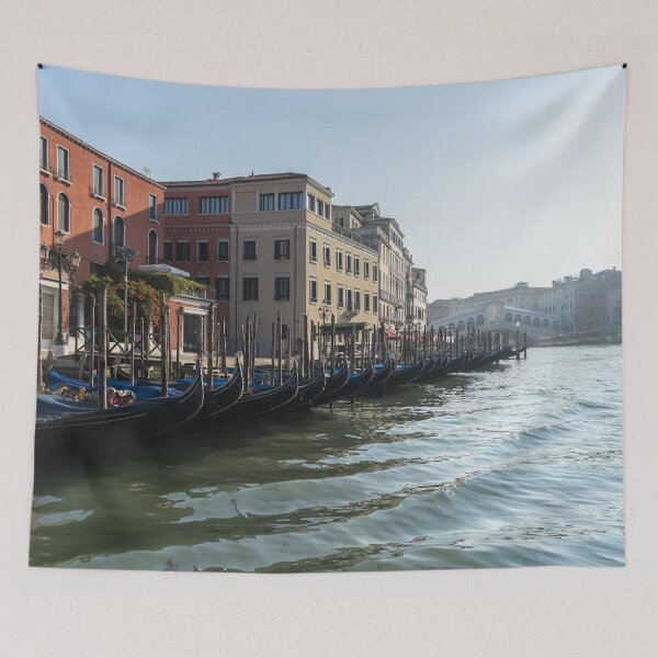 Item preview, Classic Venetian - Glossy Gondolas and Ripples on the Grand Canal designed and sold by Georgia Mizuleva.