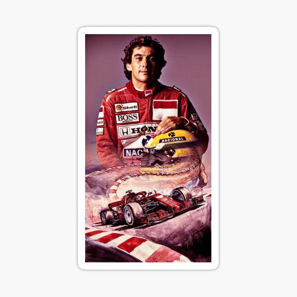 Ayrton Senna Stickers | Redbubble