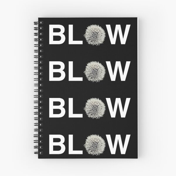 Item preview, BLOW - Graphic Text with Dandelion designed and sold by Warren Paul Harris.