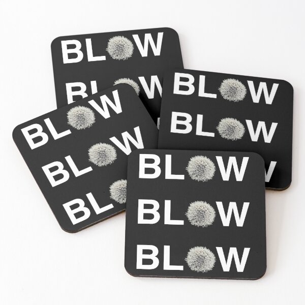 Item preview, BLOW - Graphic Text with Dandelion designed and sold by Warren Paul Harris.