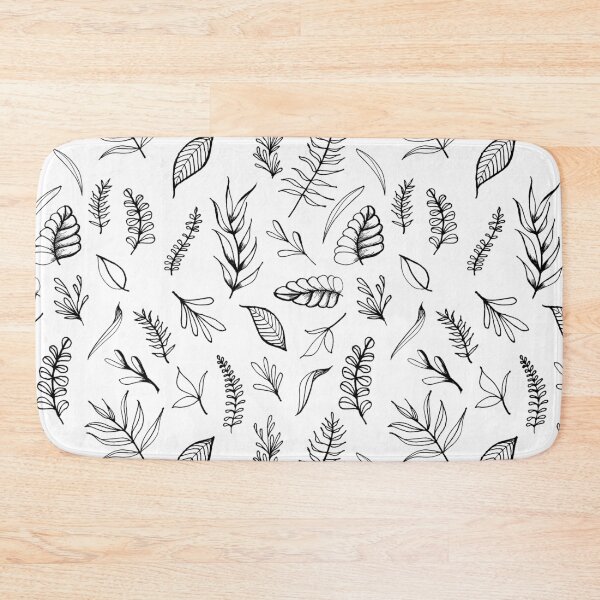 Item preview, Dancing Leaves - Black on White designed and sold by alexixela.