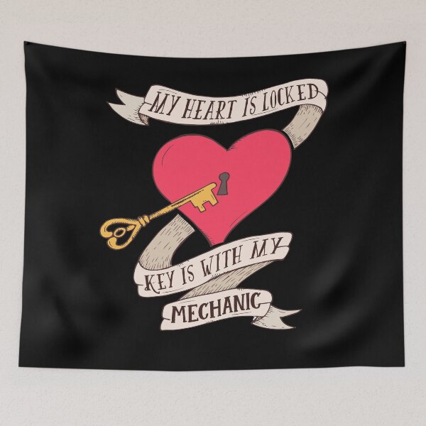 Item preview, Valentine's Day Gift - Mechanic's Wife Gift, Mechanic's Girlfriend Gift - My Heart Is Locked, Key Is With My Mechanic designed and sold by kntranhoang.