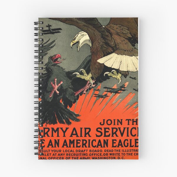 Item preview, Patriotic Recruiting War Poster ~ ARMY AIR SERVICE ~ American Eagle 0590 designed and sold by ContrastStudios.