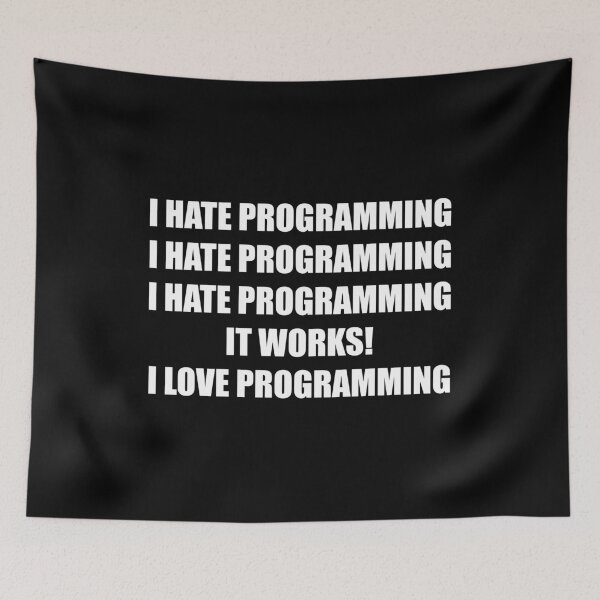 Item preview, I Hate Programming (White) designed and sold by TheLastStand.