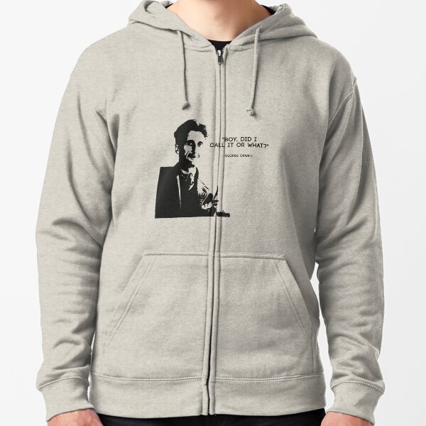 Vista previa del artículo con la obra «George Orwell - "Chico, lo llamé o cómo" 1984 - Negro», diseñado y vendido por NaturalSkeptic.