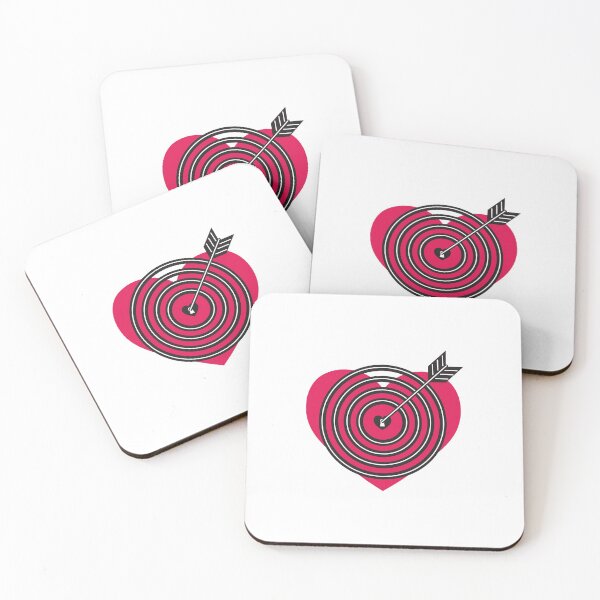 Item preview, hart with ,bulls eye arrow, keyhole,love Valentine, love, red designed and sold by Pascally.