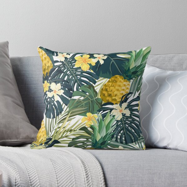 Light pineapple Throw Pillow