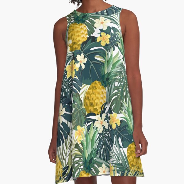 Light pineapple A-Line Dress