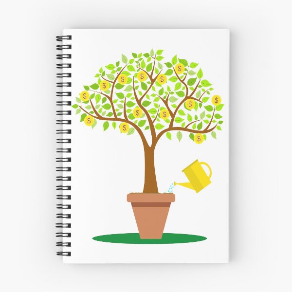 Item preview, Cartoon money Tree with leafs made from coins designed and sold by NerdySherds.