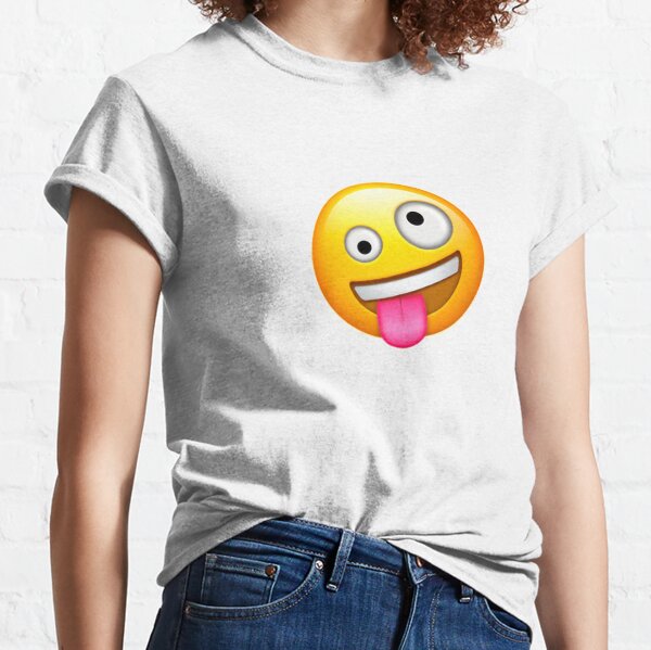 Crazy Face Emoji Classic T-Shirt